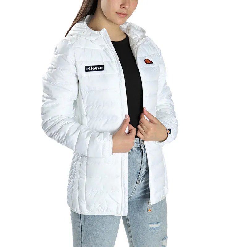 Ellesse Lompard Womens Puffer Jacket White Top Brand Outlet UK