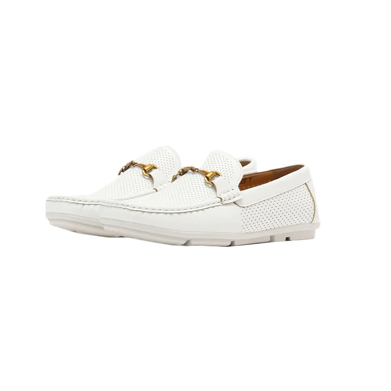 Mens white sale casual loafers