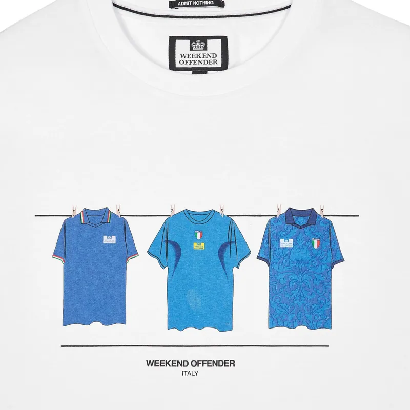 weekend offender italy mens t shirt crew neck regular fit white0