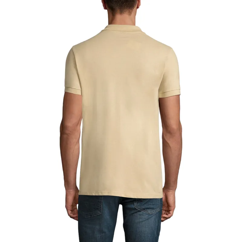 mens polo shirts regular fit casual summer cotton tee beige0
