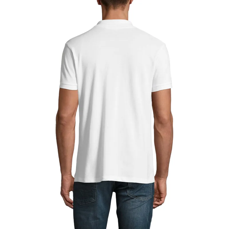 mens polo shirts regular fit casual summer cotton tee white0
