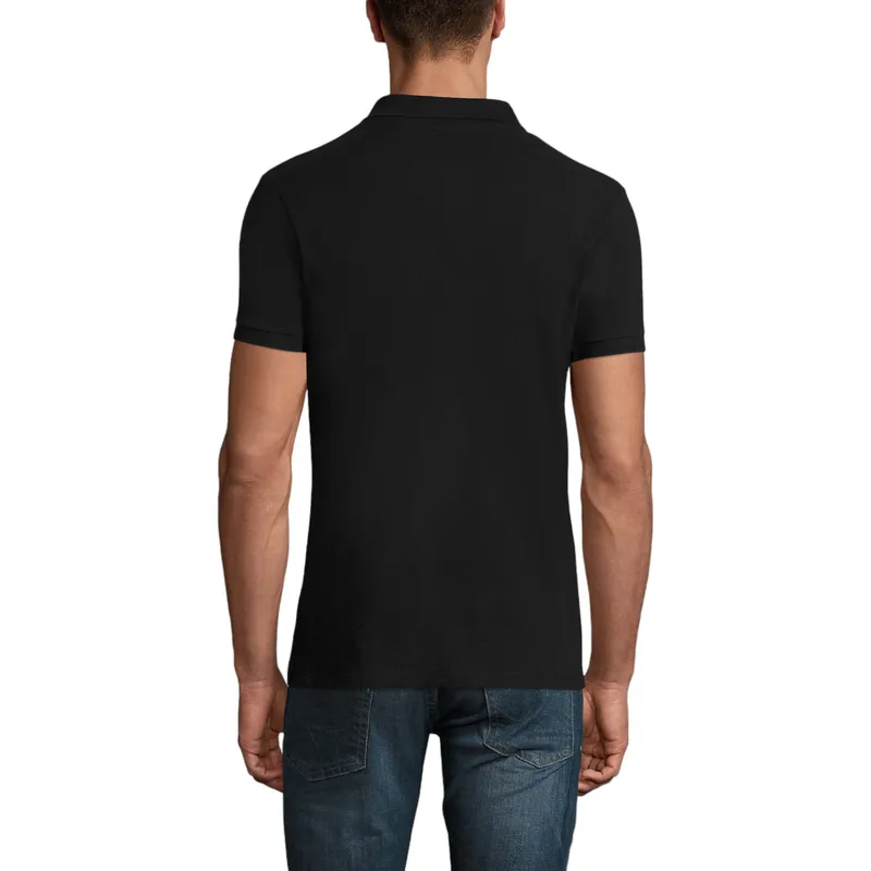 mens polo shirts regular fit casual summer cotton tee black0