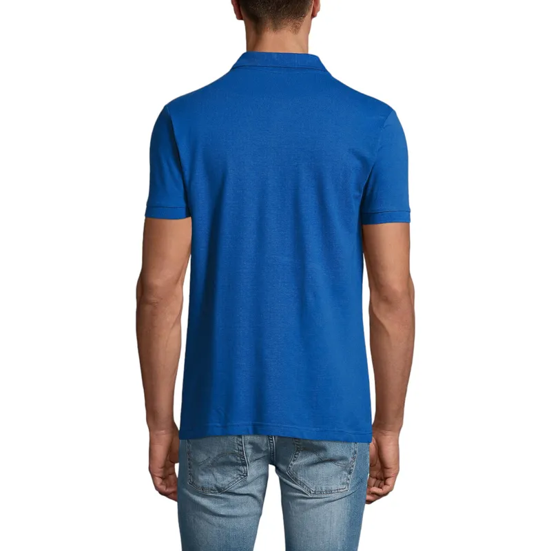 mens polo shirts regular fit casual summer cotton tee royal blue0