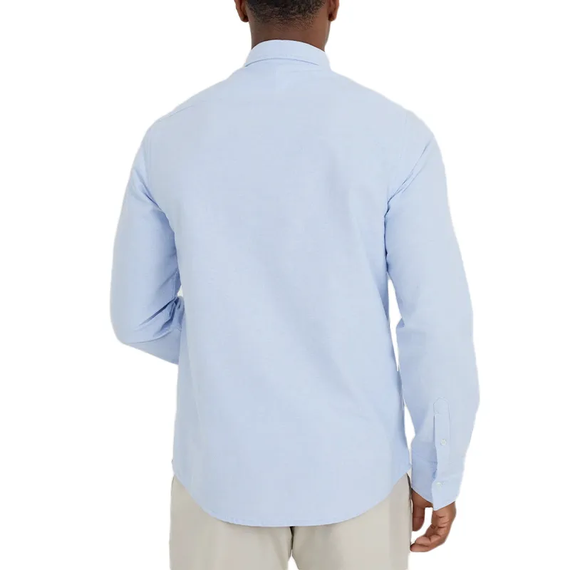 brave soul mens oxford shirt button down light blue0