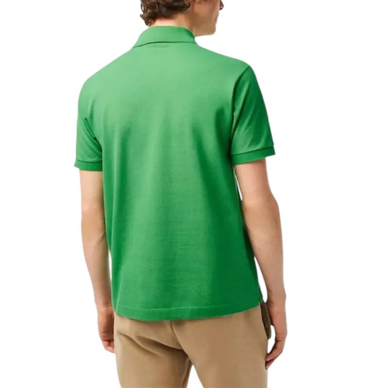 lacoste l1212 mens polo t shirts classic fit short sleeve kelly green0
