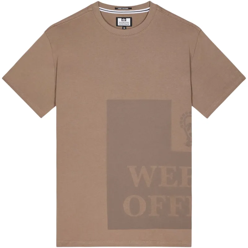 weekend offender ryan mens t shirts regular fit brown0