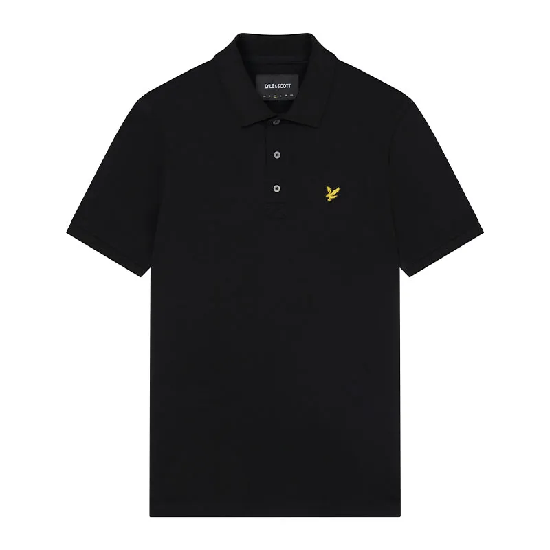 lyle & scott mens polo shirt summer sport golf tee black0
