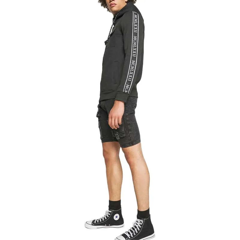 brave soul attu mens hoodie pullover fleece top jet black0