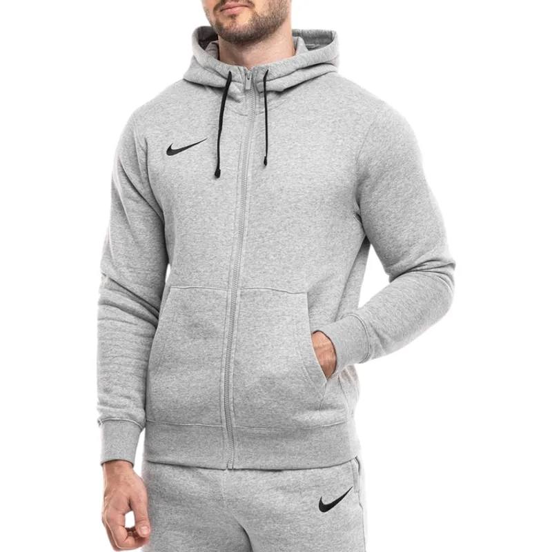 nike cw6887 mens fleece hoodie long sleeve grey0