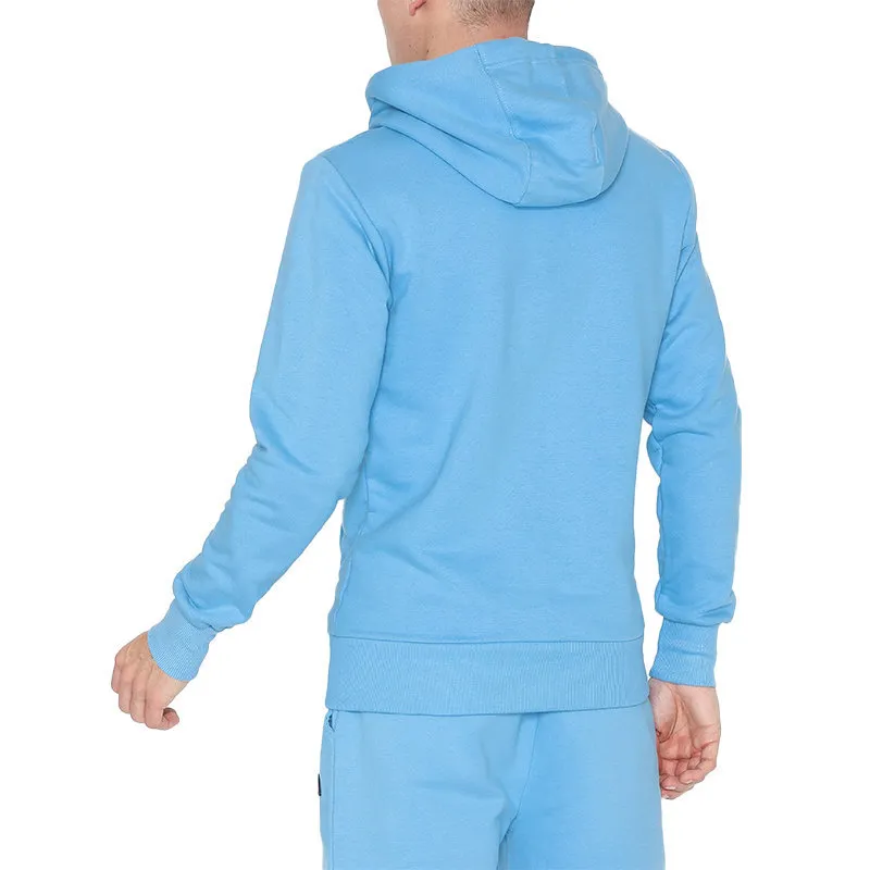 ellesse mens pullover hoodie long sleeve fleece top sky blue0