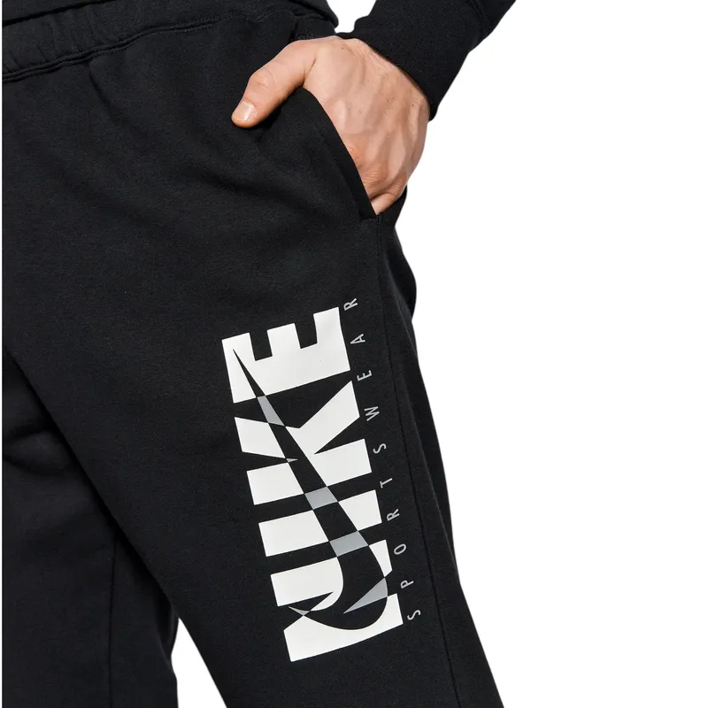 nike mens full tracksuits sweat black hoodie jogger9