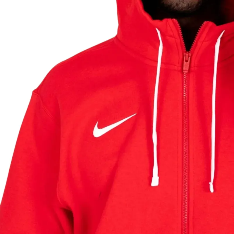 nike cw6887 mens fleece hoodie long sleeve red9