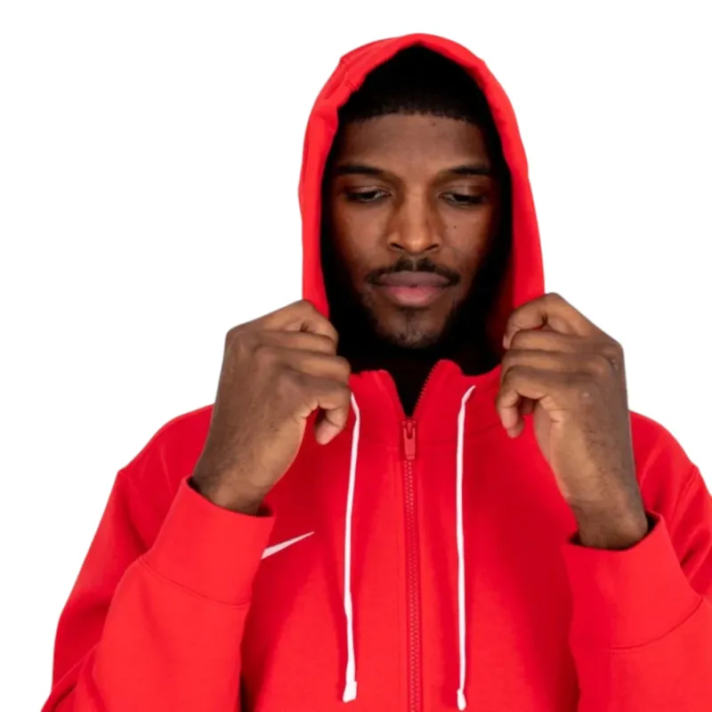 nike cw6887 mens fleece hoodie long sleeve red10