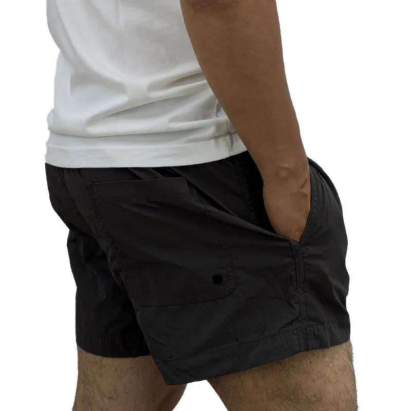 mens swimming shorts surf shorts length trunks beachwear charcoal grey1