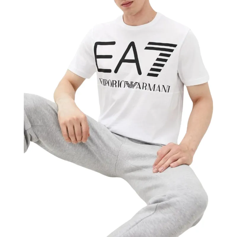 ea7 6kpt23 mens t shirts crew neck emporio armani white1