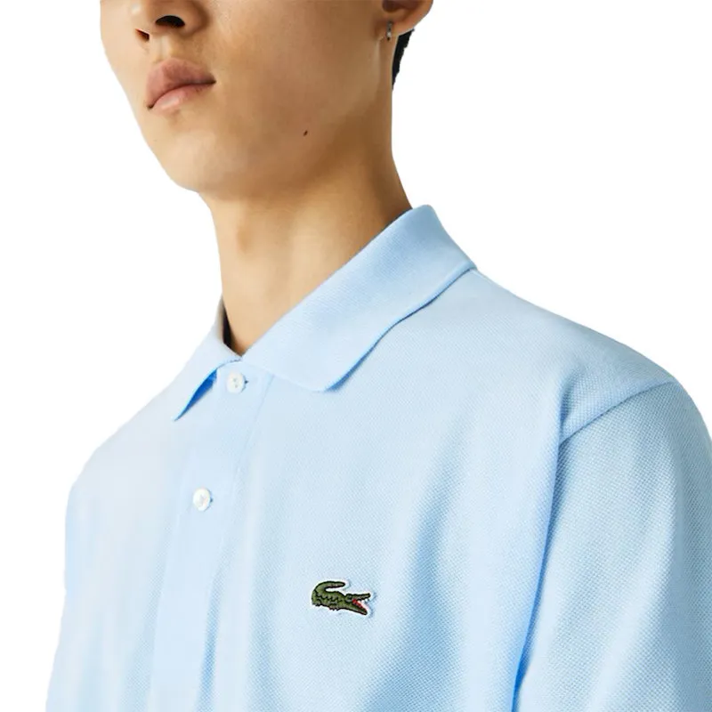 lacoste l1212 mens polo shirts light blue1