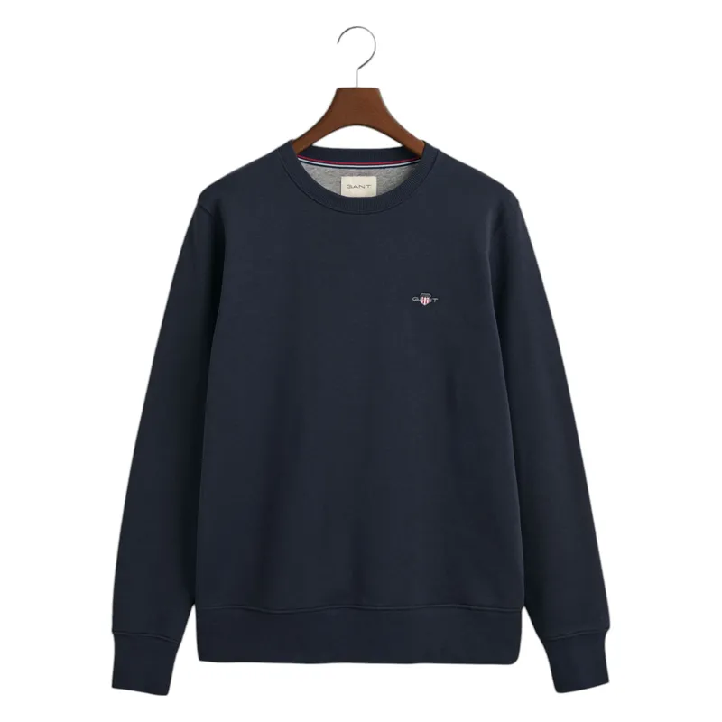 gant shield mens pullover sweatshirt embroidered1