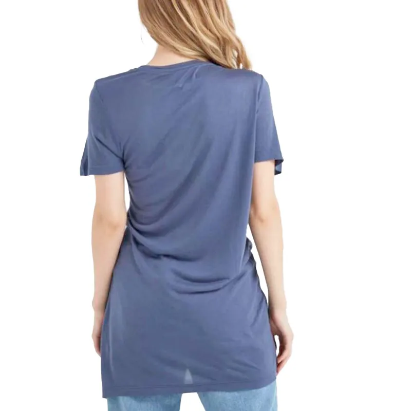 brave soul diana womens short sleeve t shirt casual tops indigo1