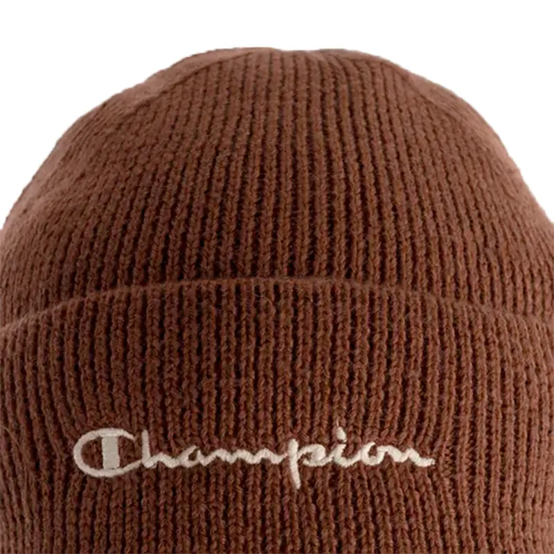 champion mens beanie hat thick winter warm ribbed caps brown1