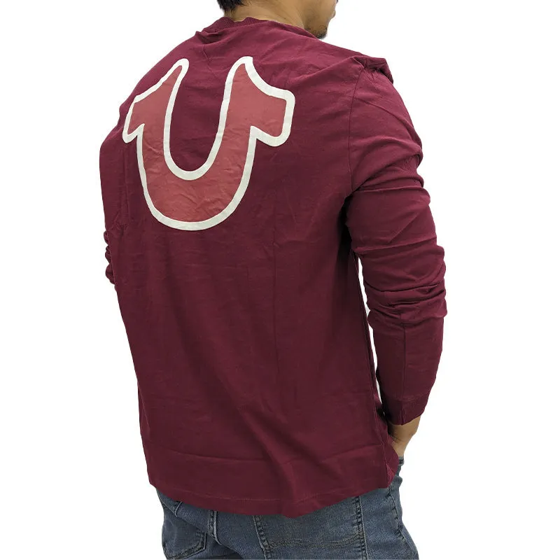true religion 107704 mens t shirts ruby red1