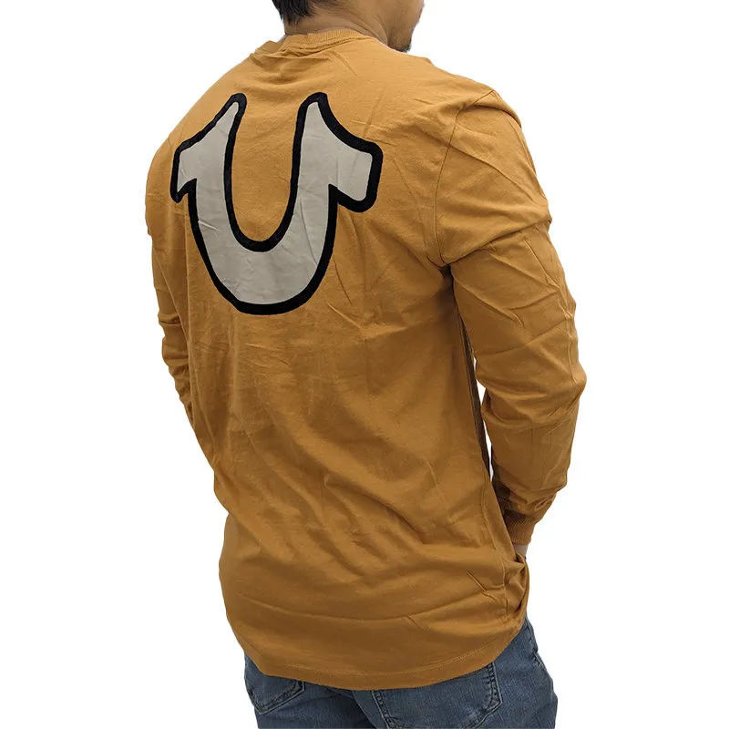 true religion 107704 mens t shirts light brown1