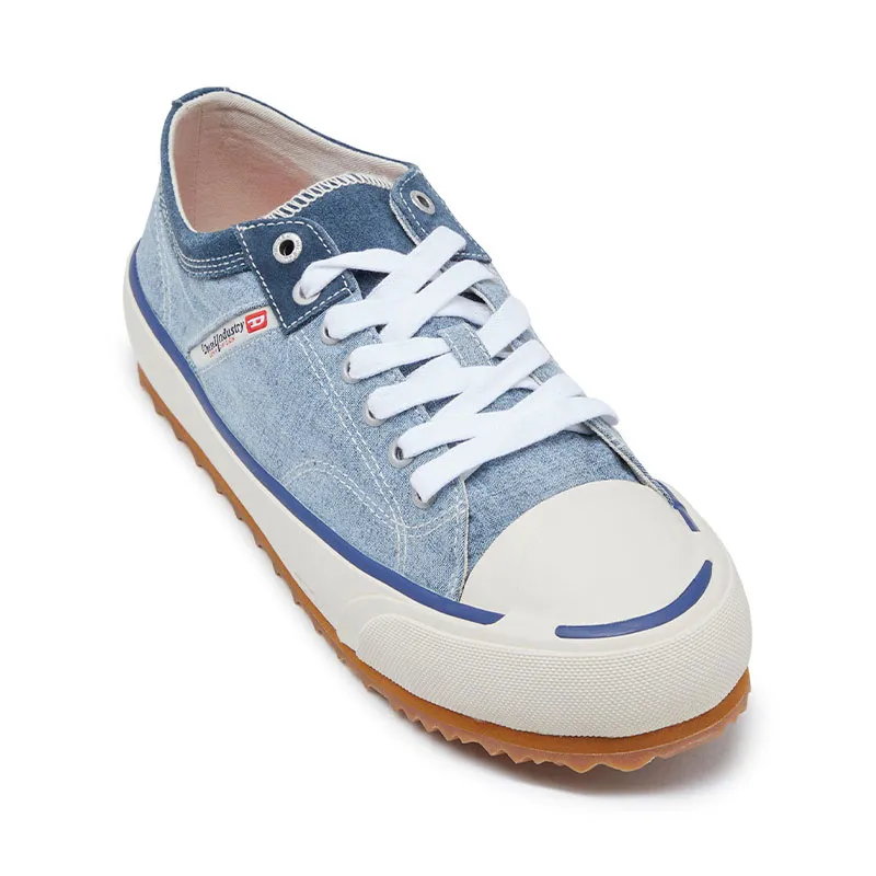 diesel s-principia low mens lace up trainers low top casual shoes blue1