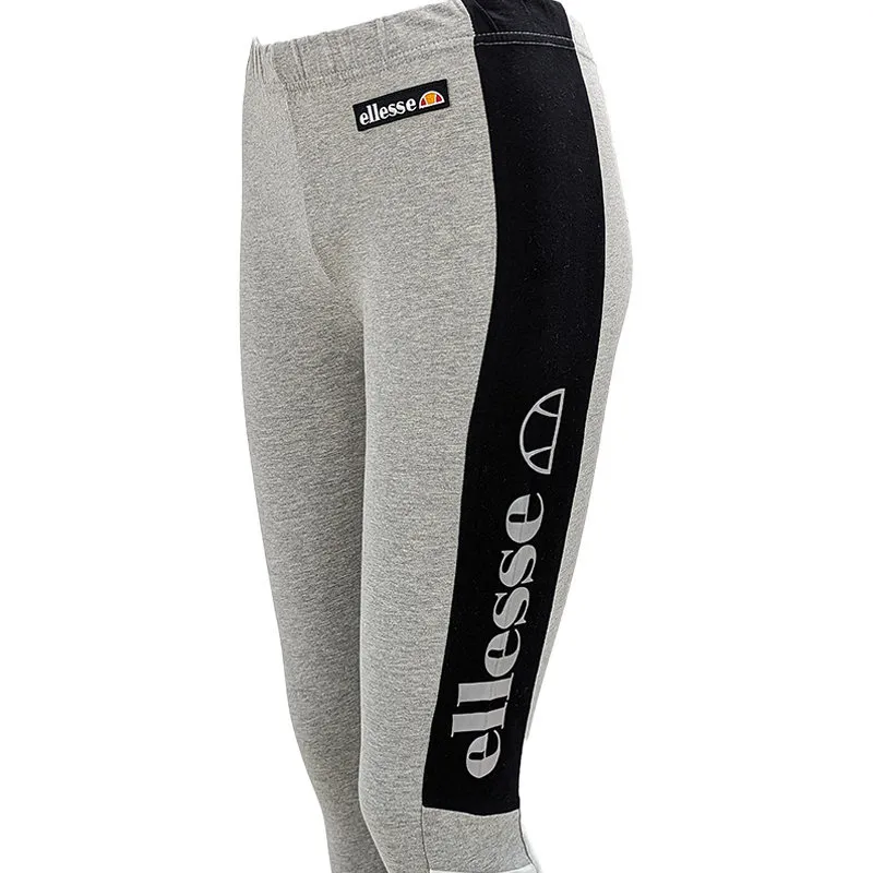 ellesse womens leggings ladies gym sportswear grey black1