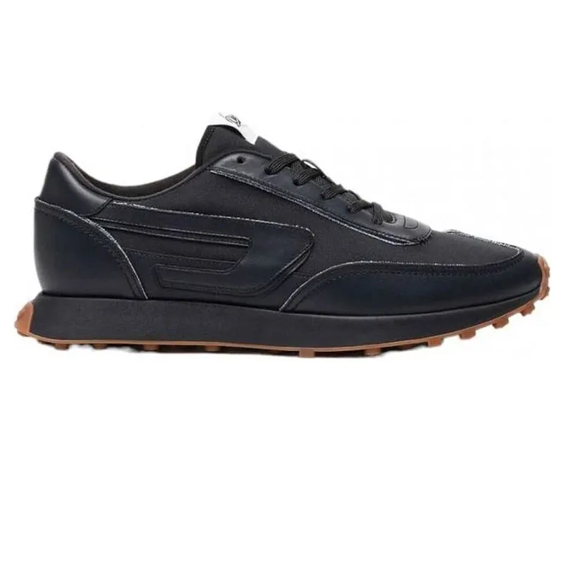 Diesel S-racer Lc Mens Lace Up Trainers Black Shoes - Top Brand Outlet UK