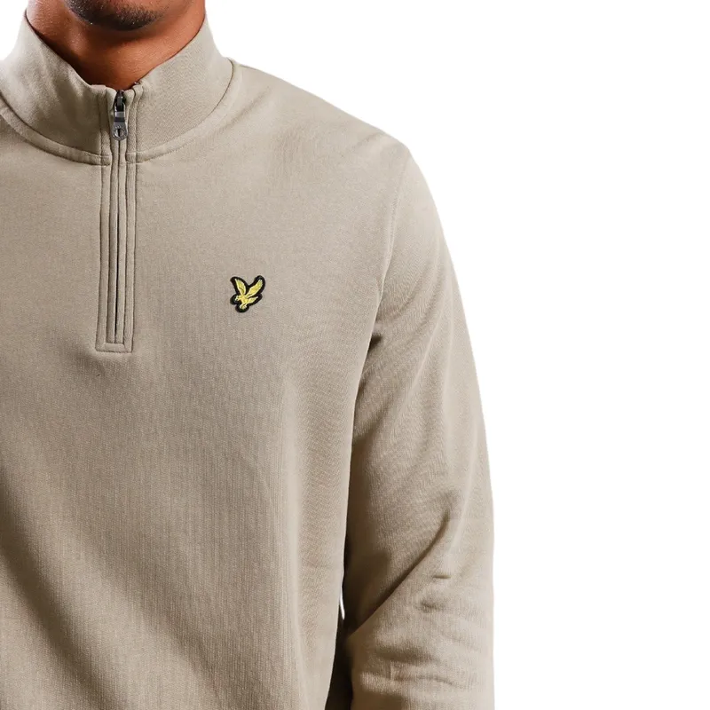 lyle & scott ml2022v mens loopback sweatshirt half zip top1