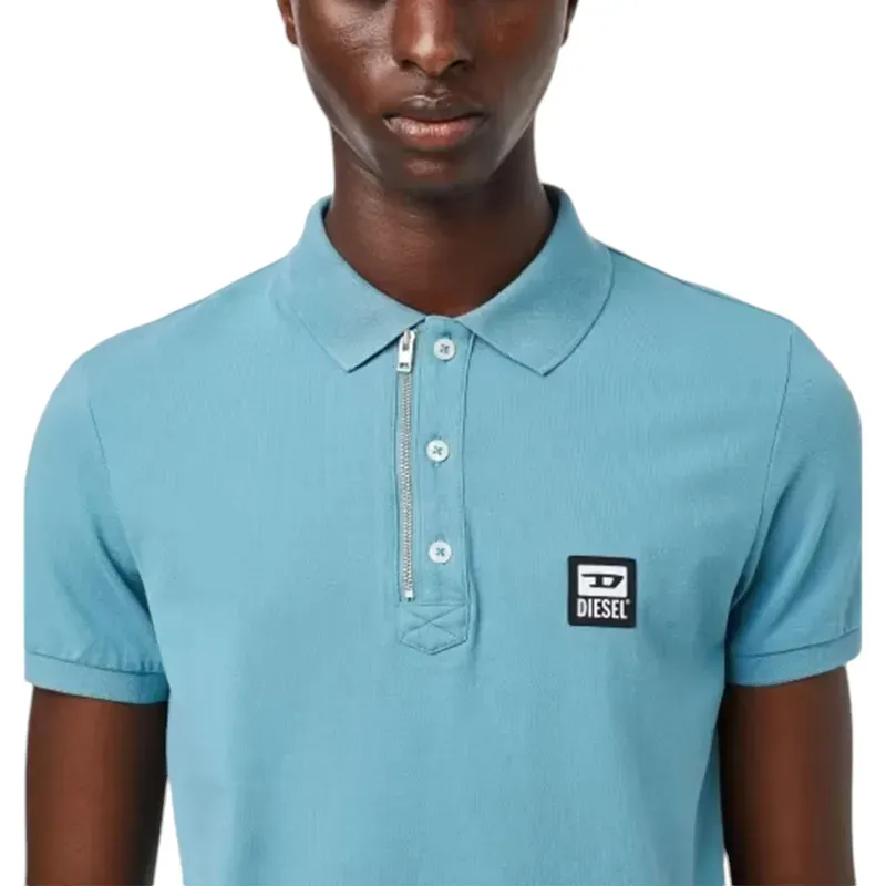 diesel t-harry a00082 mens polo shirt aqua blue1