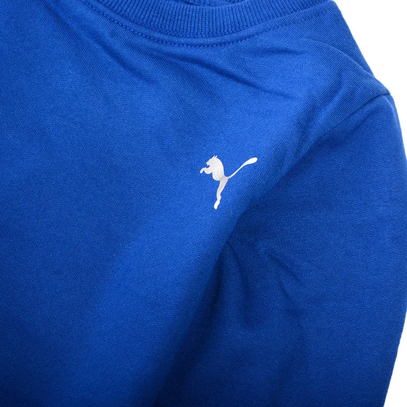 puma kids tracksuit cotton sweatshirt joggers full set blue1