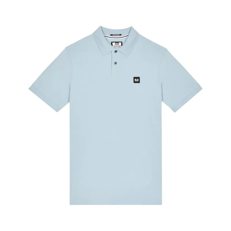 weekend offender mens polo shirts caneiros short sleeve arctic blue1