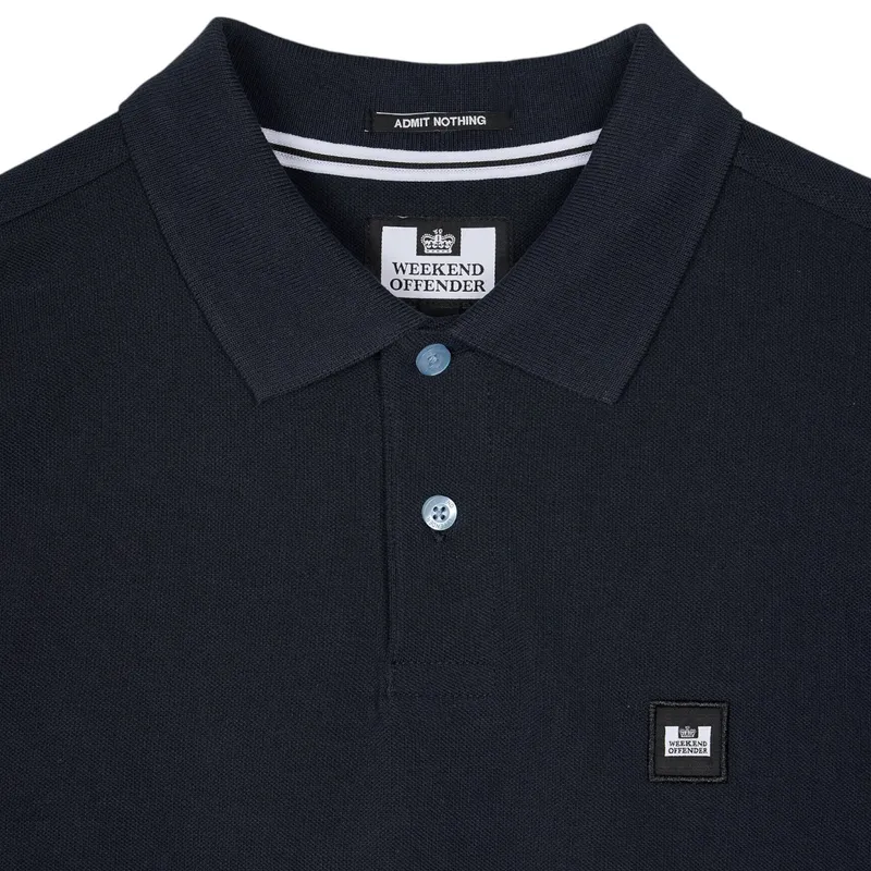 weekend offender mens polo shirts caneiros short sleeve navy1