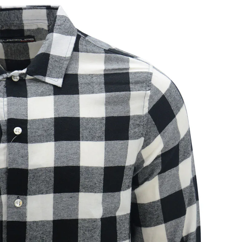 euroclips mens chess check shirts long sleeve no pocket multicoloured1