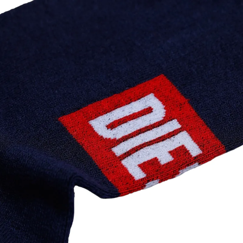diesel calzino mens socks soft cotton sports striped logo navy1