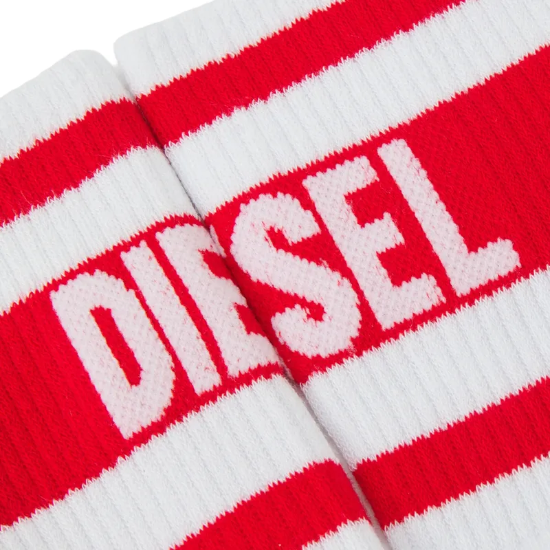 diesel calzino mens socks soft cotton sports striped logo cuffs1