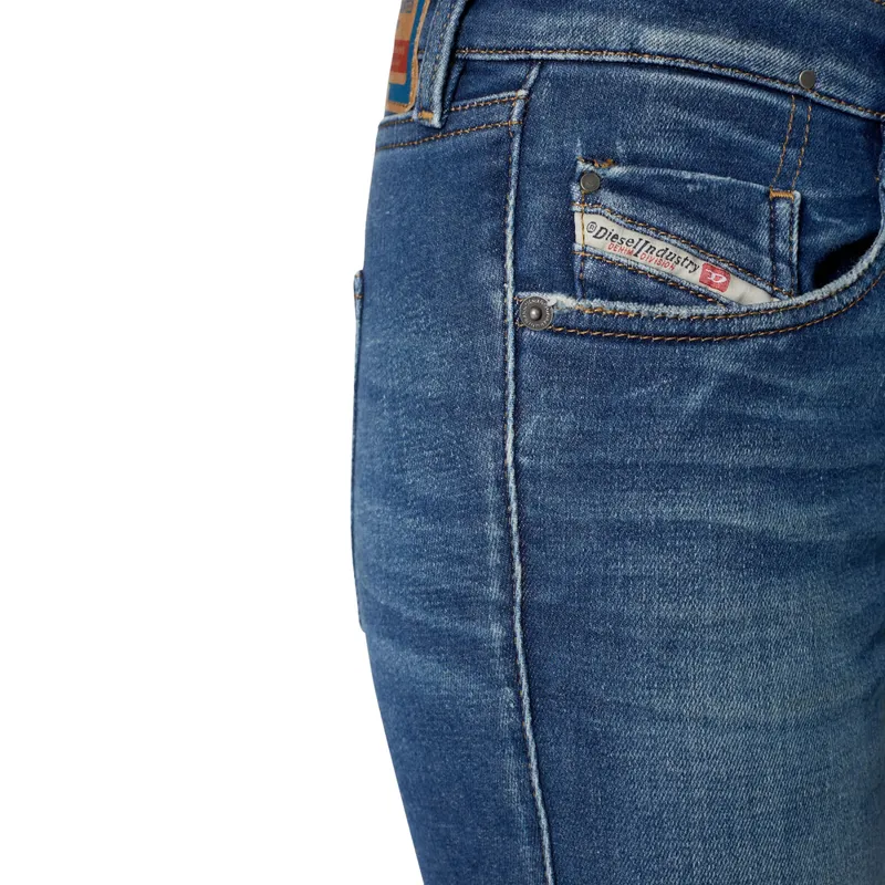 diesel d-ollies-t 068az womens denim jeans mid rise blue pants1