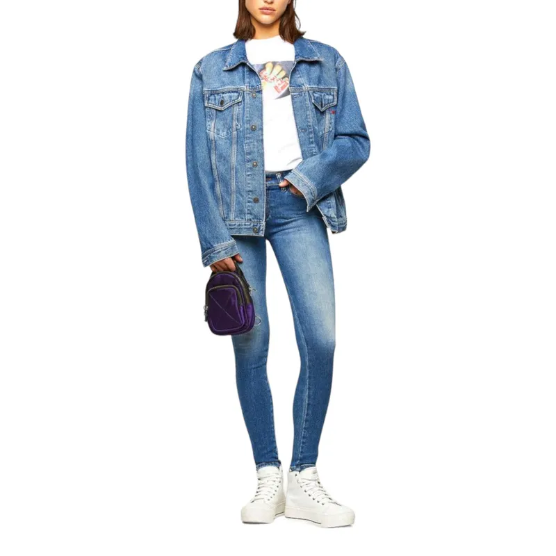 diesel slandy 009qs womens denim jeans stretch super slim fit1