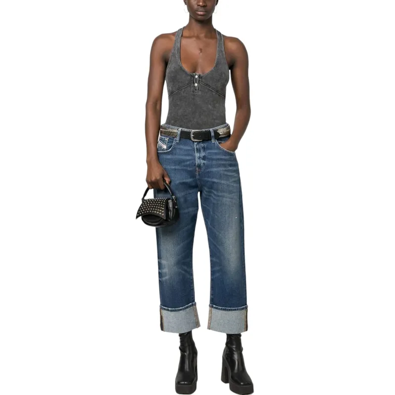 diesel 1999 womens denim jeans loose fit cotton pants1