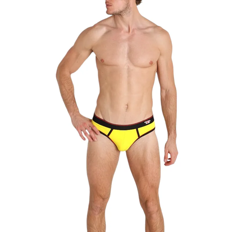 diesel umbr-andre 0jmam mens briefs 1x pack underwear yellow1