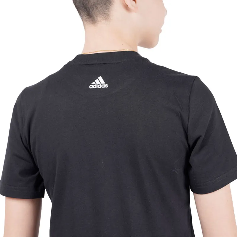 adidas gn4006 kids t shirts crew neck short sleeve black1
