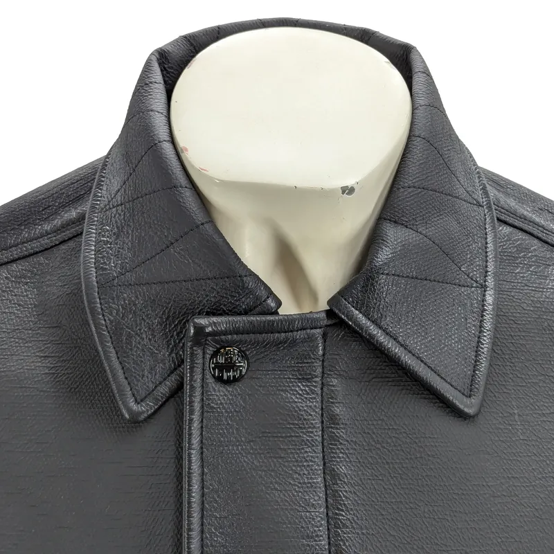 diesel j-dinos mens biker jacket collared regular fit black1