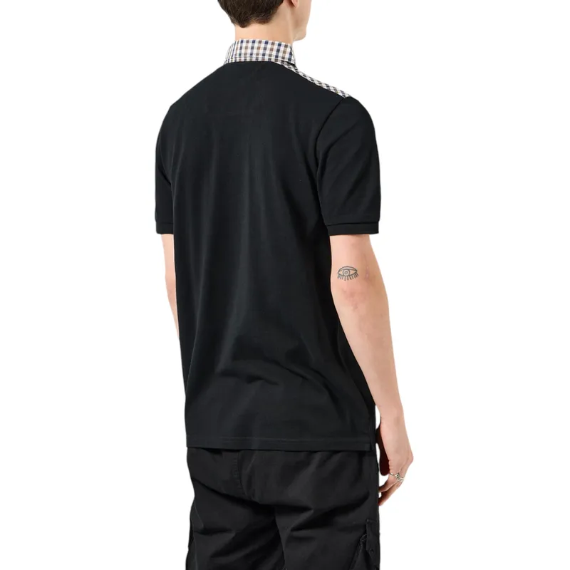 weekend offender costa mens polo shirts black1