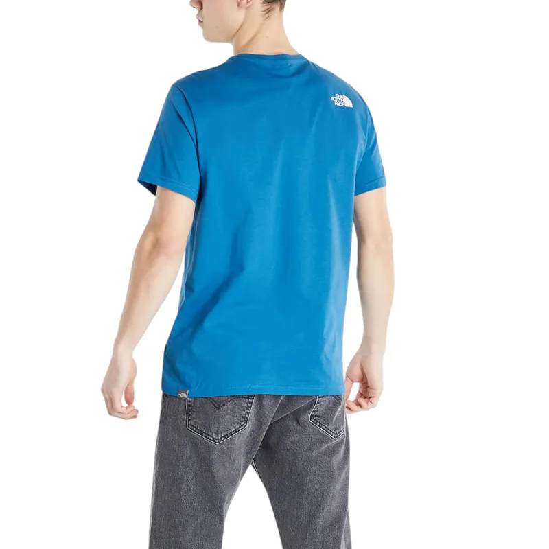 the north face t-shirt mens t shirt blue1