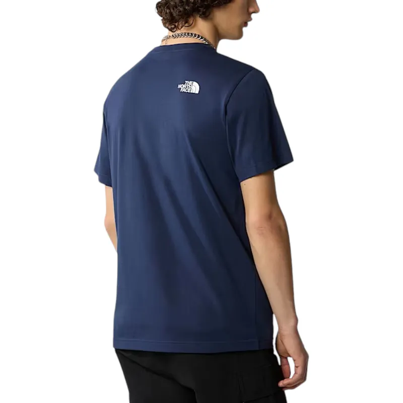 the north face t-shirt mens t shirt navy1