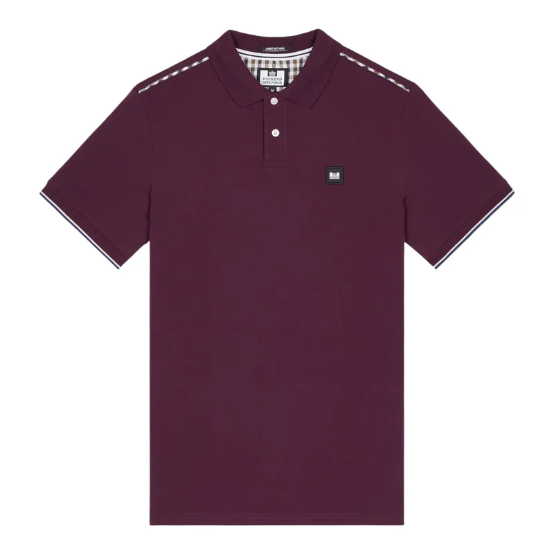 weekend offender mens sakai polo shirts maroon1