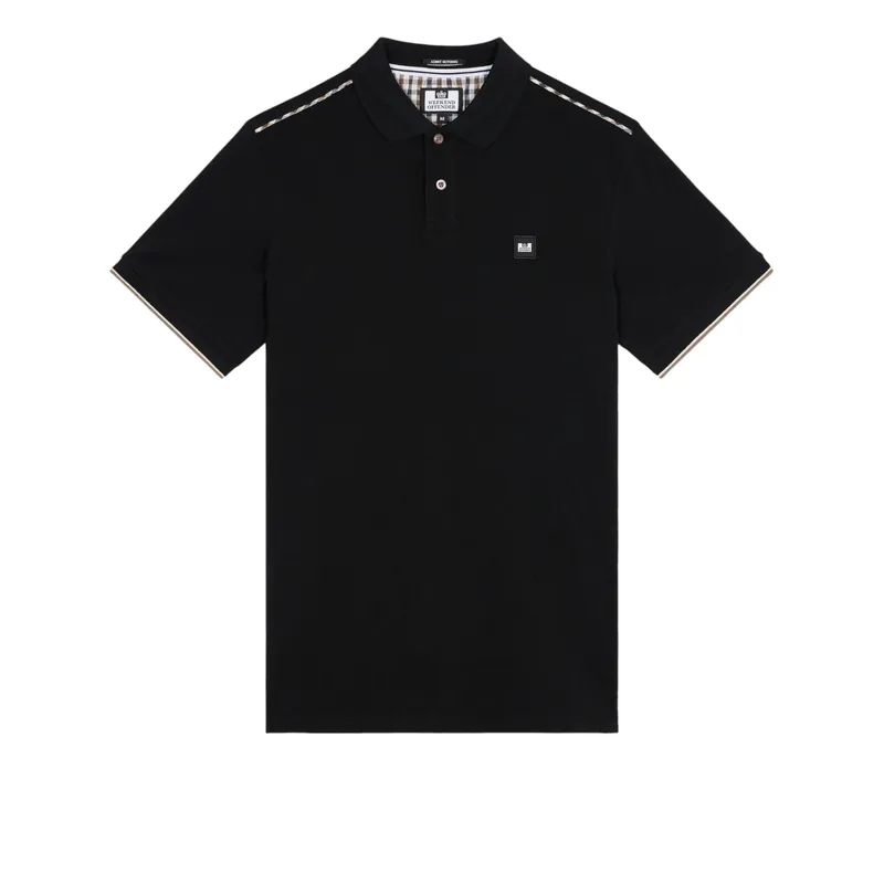 weekend offender mens sakai polo shirts black1