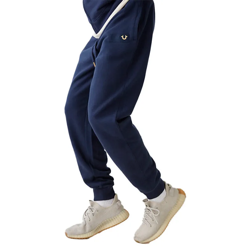 true religion mens jogger casual cotton navy bottom1