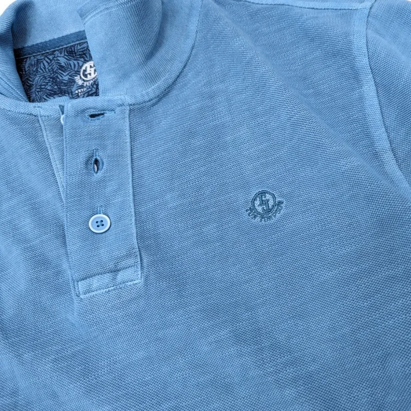 mens polo t shirts short sleeve casual summer golf tee sky blue1