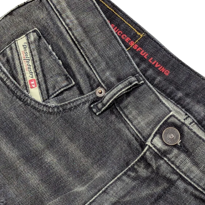 diesel 2019 d-strukt 09f07 mens denim jeans distressed slim fit1